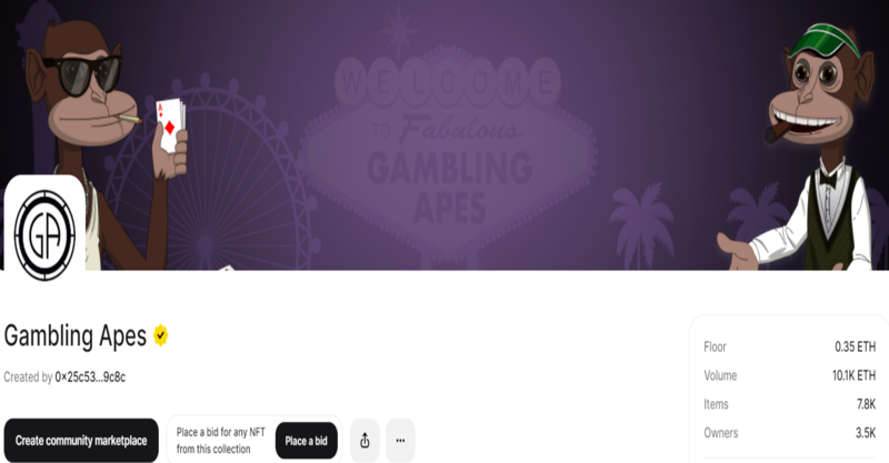 Gambling Ape NFT